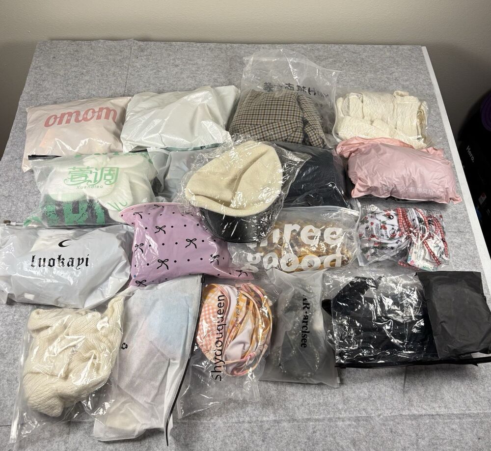 Grab Bag Lot / Bundle of 19 - New in Bag - Various Size & Type Womens Clothes